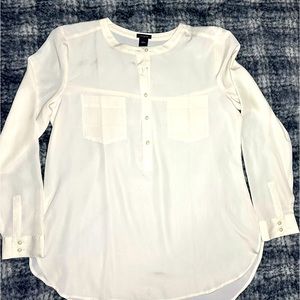 Ann Taylor cream L blouse